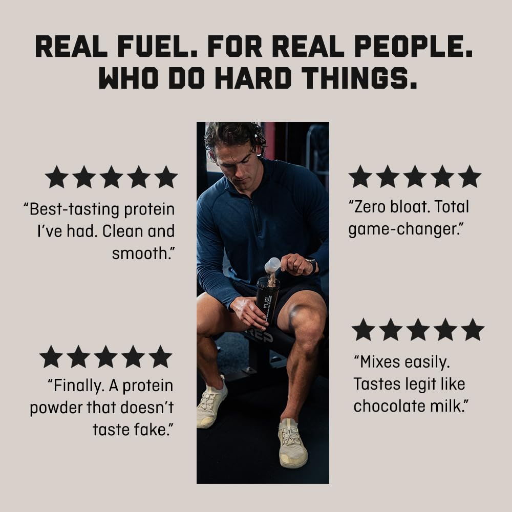 Jocko Fuel Whey Protein Powder, Vanilla Milkshake, 22g Protein, Digestive Enzymes + Probiotic Blend, No Sugar Added, with Essential Amino Acids + Electrolyte Minerals, 28 Servings - FENGGESTORE20