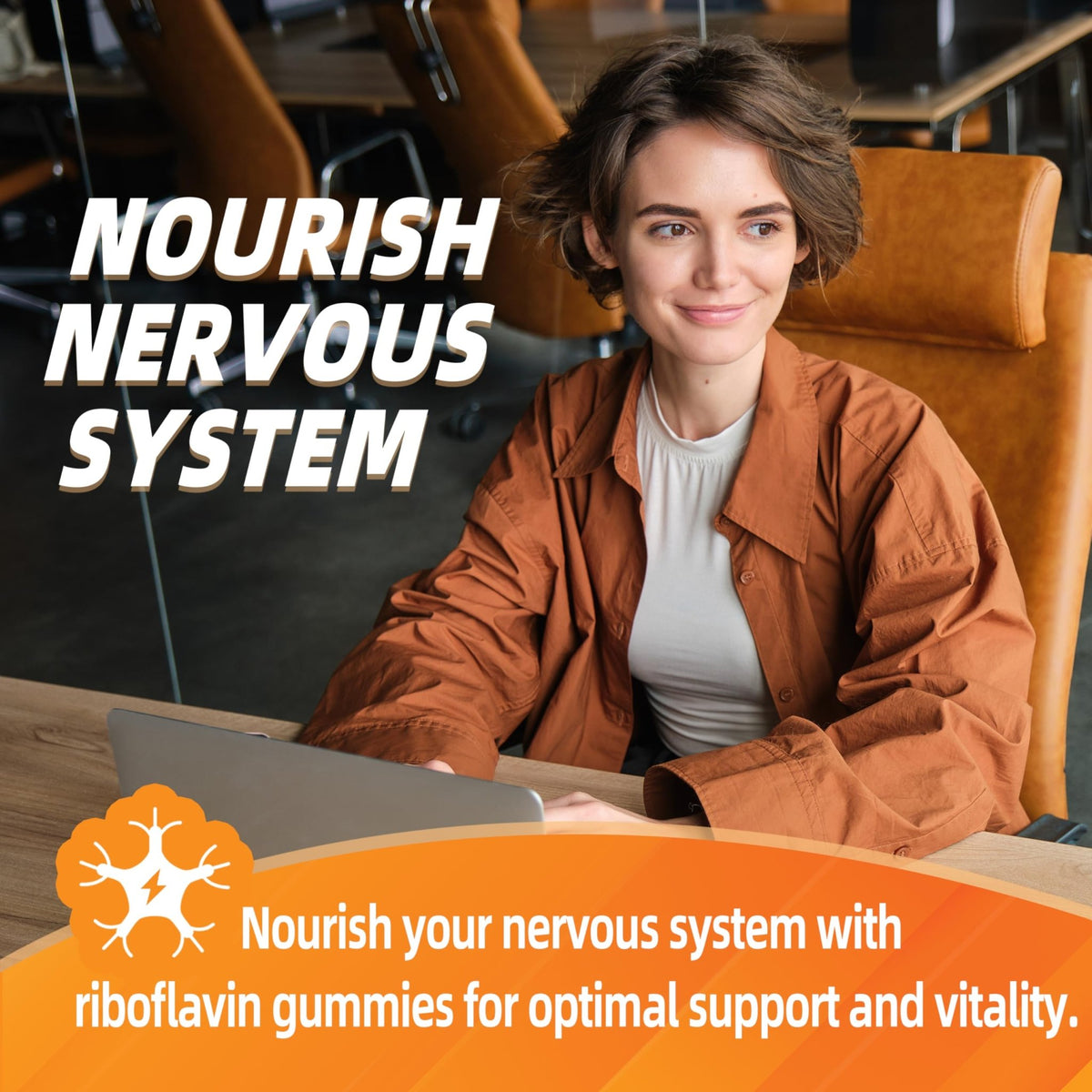 Joywiit Vitamin B2 Gummies | Riboflavin 400mg | B2 Vitamin 400mg Chewable for Adults and Kids, Migraine Relief & Energy and Nervous System Support - FENGGESTORE20