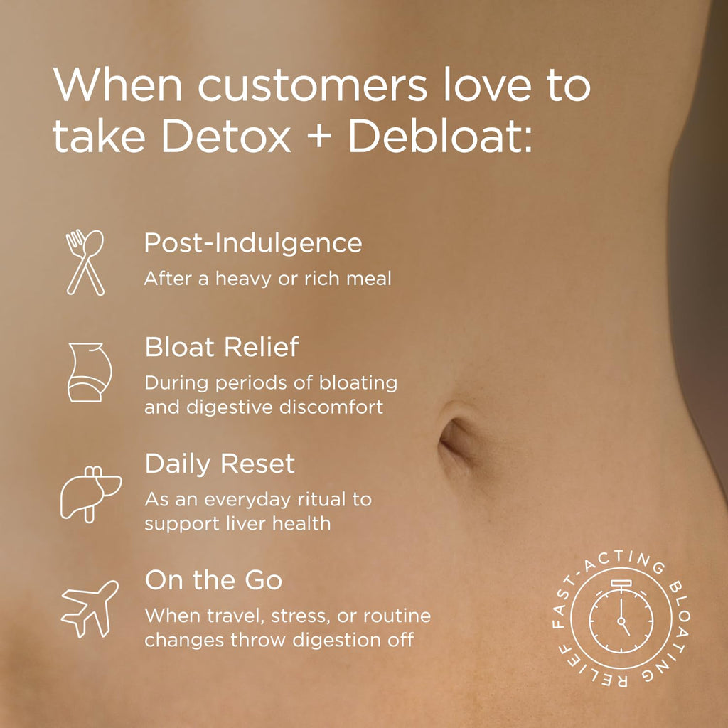 JSHealth Detox + Debloat. Bloating Relief for Women with Milk Thistle, Turmeric, and Fennel. Liver Health and Gut Support. - FENGGESTORE20