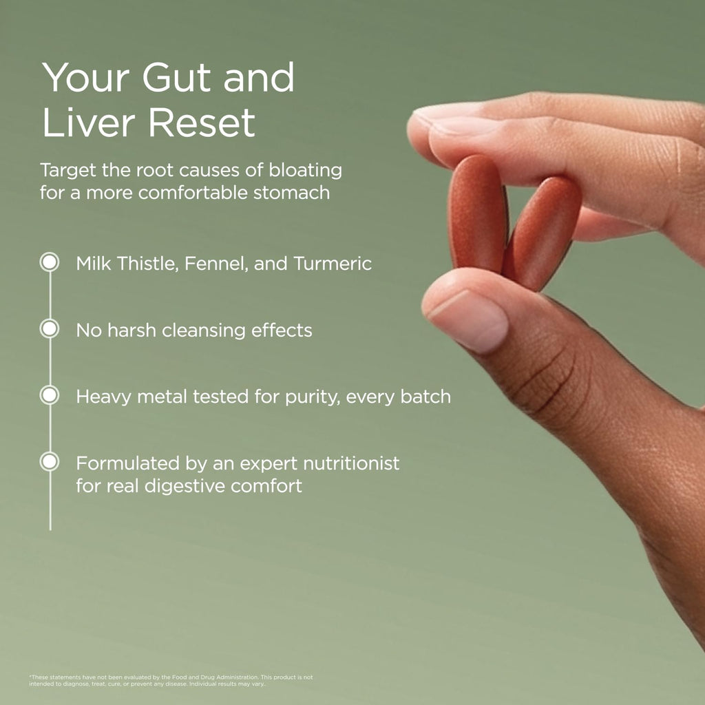 JSHealth Detox + Debloat. Bloating Relief for Women with Milk Thistle, Turmeric, and Fennel. Liver Health and Gut Support. - FENGGESTORE20
