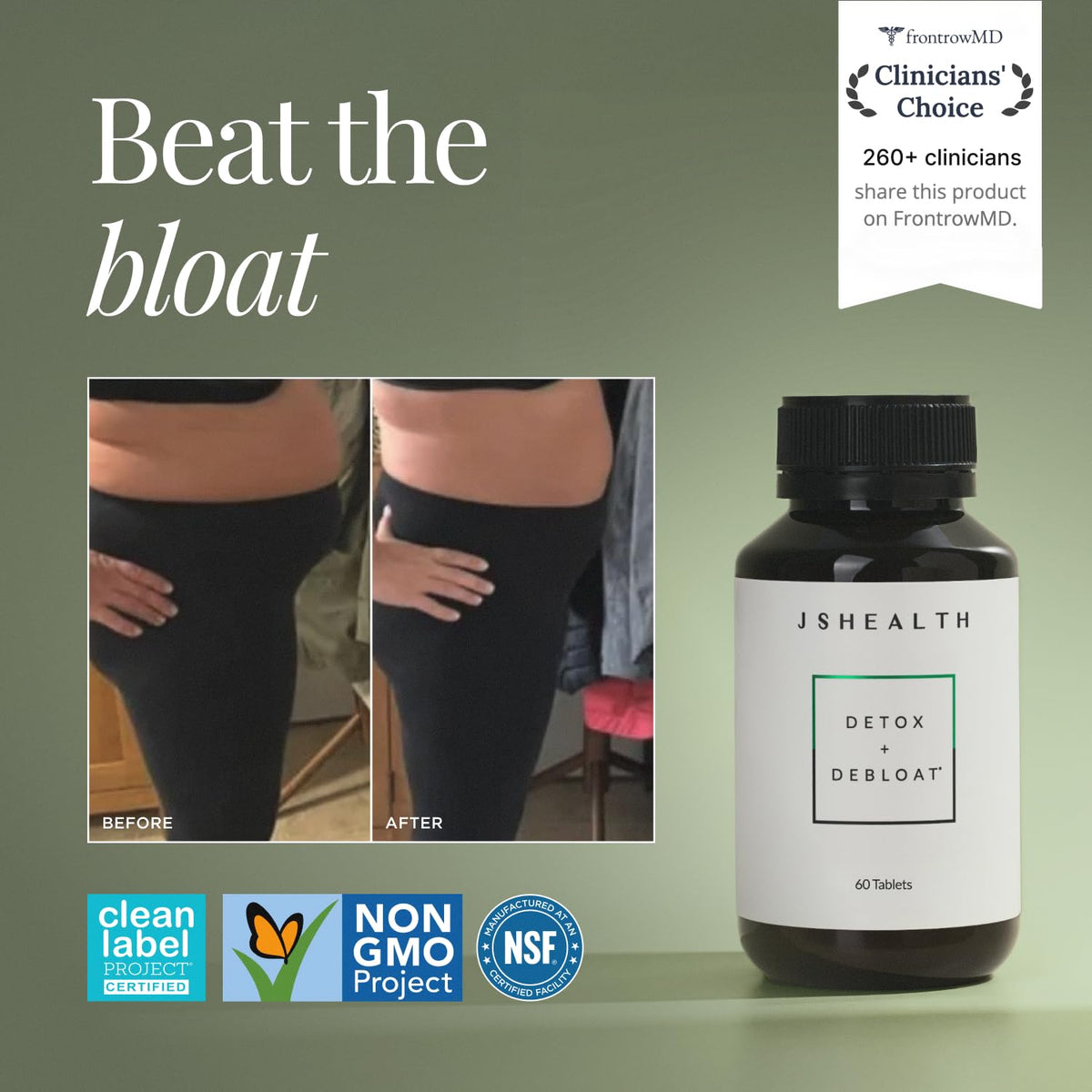 JSHealth Detox + Debloat. Bloating Relief for Women with Milk Thistle, Turmeric, and Fennel. Liver Health and Gut Support. - FENGGESTORE20