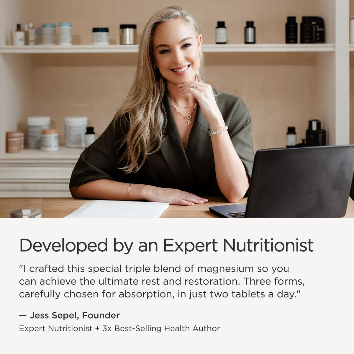 JSHealth Magnesium Supplement for Sleep. 400mg Triple-Form Glycinate, Citrate, Amino Acid Chelate - FENGGESTORE20