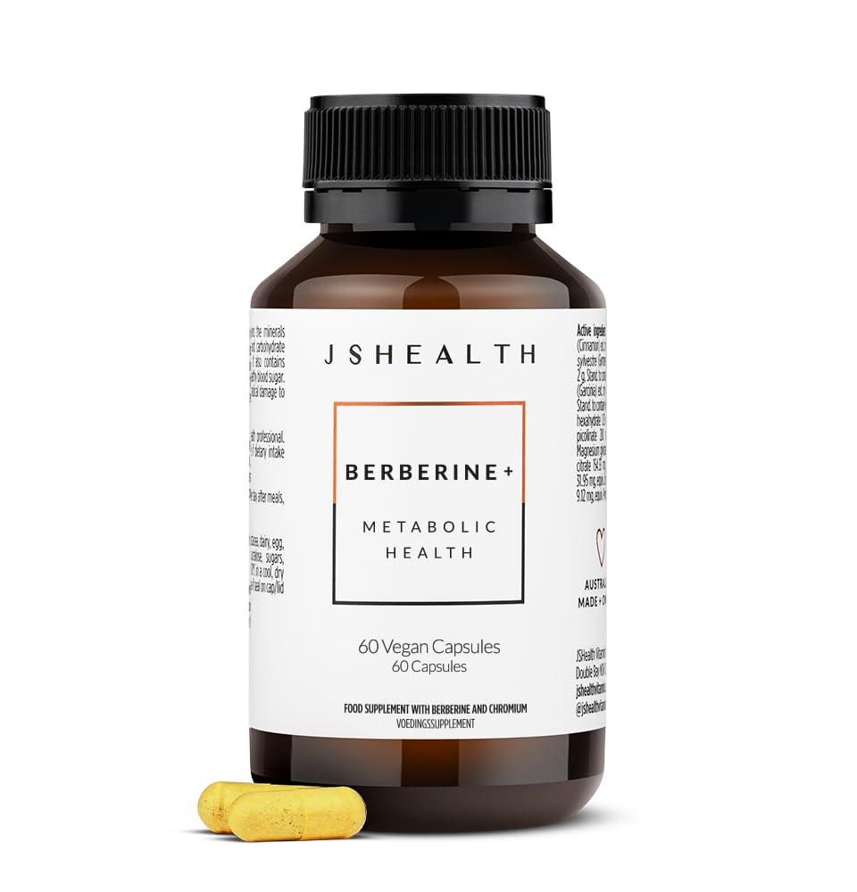 JSHealth Supplement with Berbevis for Metabolic Health Support. Higher Strength for Blood Sugar Already in the Normal Range and Body Composition - FENGGESTORE20