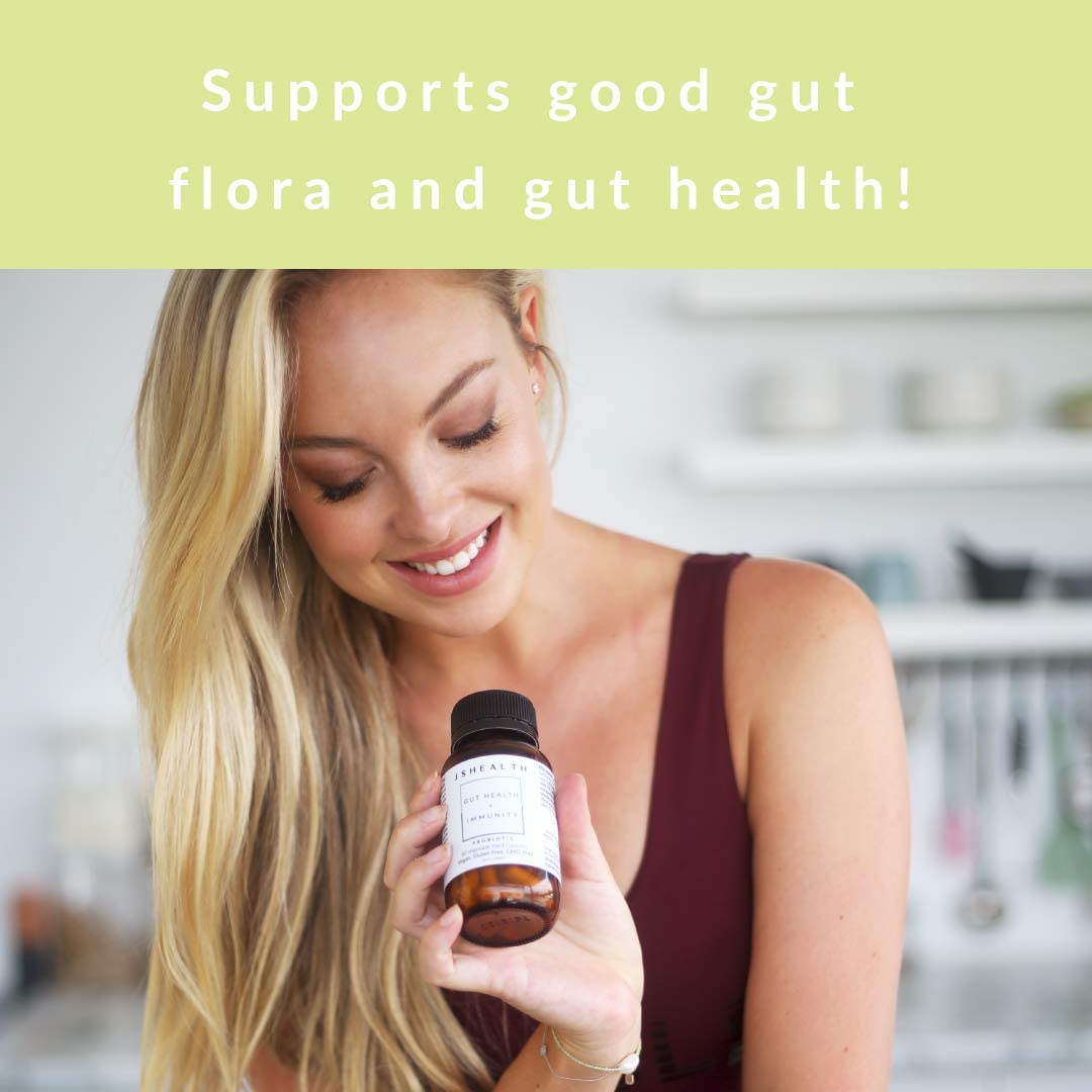 JSHealth Vitamins Gut Health and Immunity Formula | Probiotics for Women and Men | Shelf Stable Probiotic Supplement for Digestive Health and Immune Support (60) - FENGGESTORE20