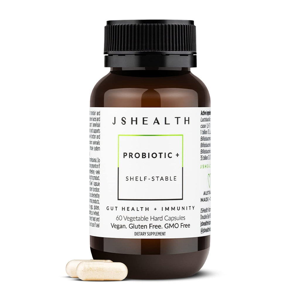 JSHealth Vitamins Gut Health and Immunity Formula | Probiotics for Women and Men | Shelf Stable Probiotic Supplement for Digestive Health and Immune Support (60) - FENGGESTORE20