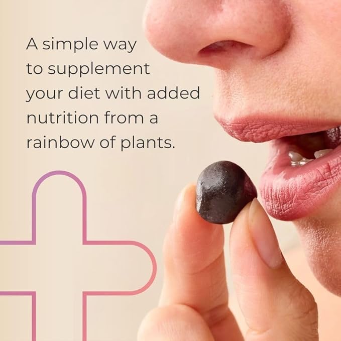 Juice Plus+ Fruit, Vegetable & Berry Blend Soft Chews (Chewables) - 30 Plant-Based Ingredients! Vegan Gummies for Kids & Adults - Gluten-Free, Non-GMO, No HFCS - Prepacked 3 Pouches (30 Chews Each) - FENGGESTORE20