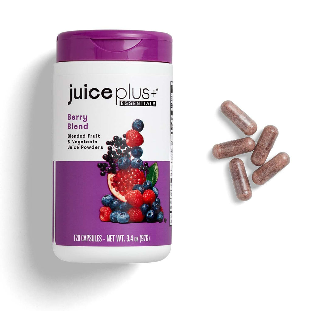 JuicePlus+ Berry Blend: with Concord Grape, Blueberry, Cranberry, and More - Whole Food Based, Vegan, Plant-Based Vitamins - Gluten-Free, Non-GMO, Kosher - 1 Bottle (60 Servings) - FENGGESTORE20
