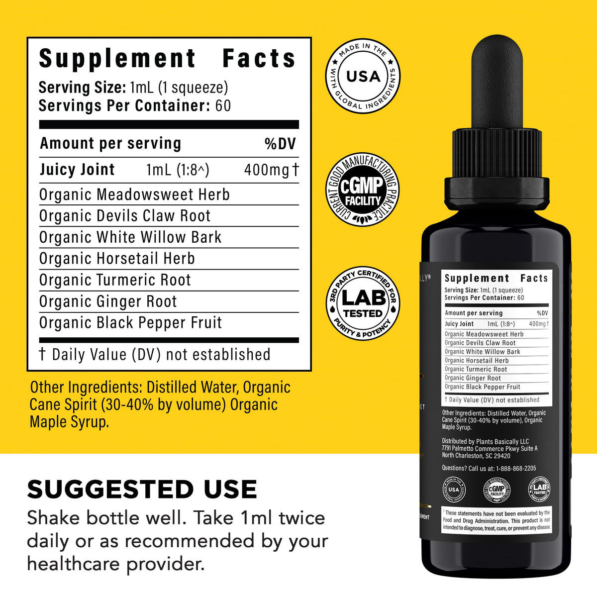 Juicy Joint by Plants Basically – Joint Support Supplement for Mobility, Relief & Recovery | - FENGGESTORE20