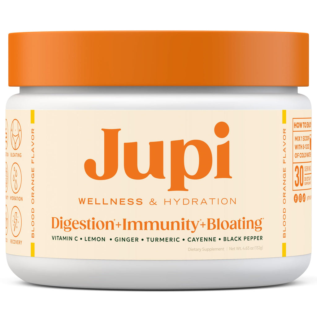 Jupi Hydration & Wellness Powder – Turmeric & Ginger shots, Vitamin C Supplement for Energy, Immune Support & Digestive Health – Vegan, Gluten-Free Drink Mix - FENGGESTORE20