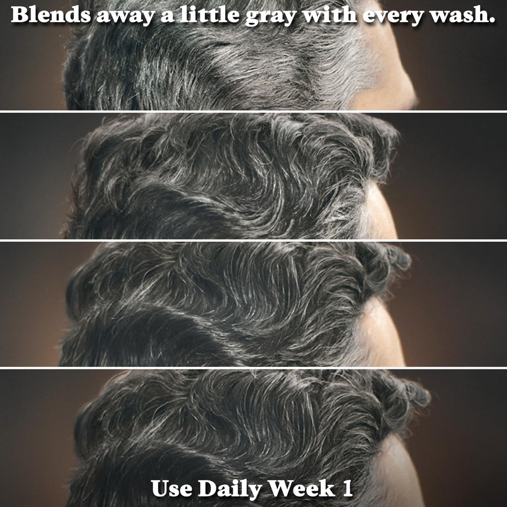 Just for Men Control GX Grey Reducing Shampoo, Gradual Hair Color with Keratin for Stronger Thicker and Healthier Looking Hair, 4 Fl Oz - Pack of 1 - FENGGESTORE20