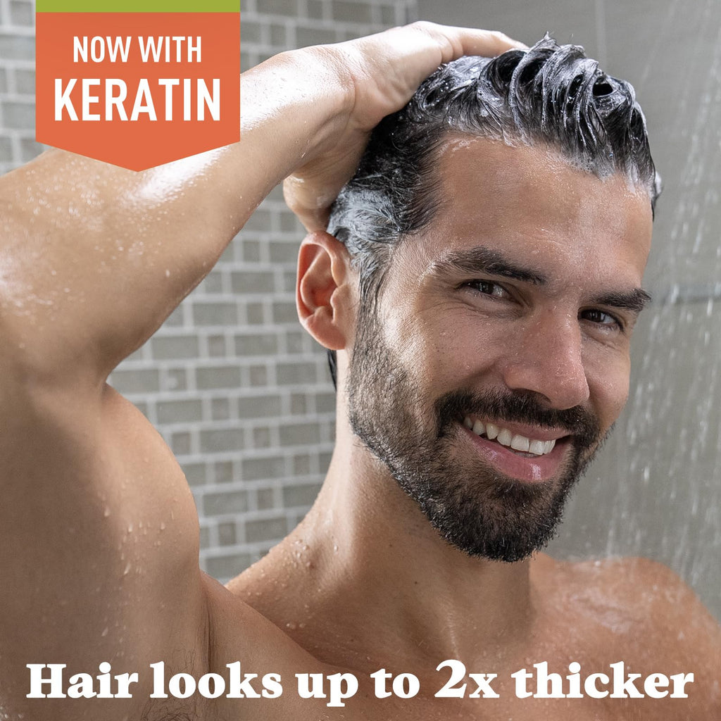 Just for Men Control GX Grey Reducing Shampoo, Gradual Hair Color with Keratin for Stronger Thicker and Healthier Looking Hair, 4 Fl Oz - Pack of 1 - FENGGESTORE20