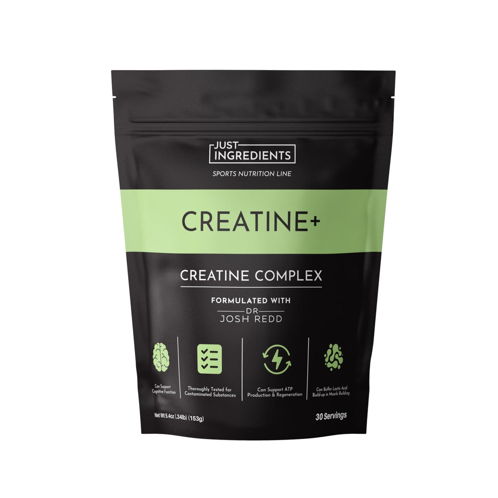 JUST INGREDIENTS Creatine Monohydrate Powder with Rejen Fulvic Mineral Complex - Supports Muscle Recovery, Energy, Strength, Cognitive Function - 30 Servings - FENGGESTORE20