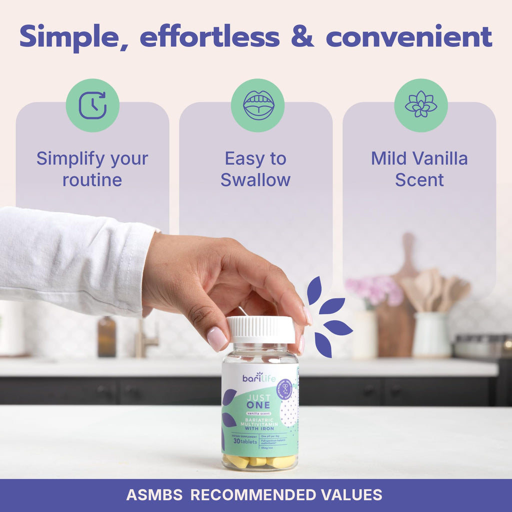 Just One - Once Daily Bariatric Multivitamin with Iron (30) - FENGGESTORE20