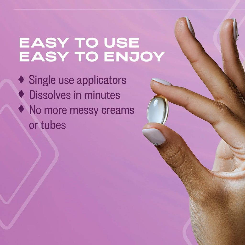 K-Y Liquibeads Vaginal Moisturizer for Women, Silicone Lube Vaginal Suppository, Vaginal Lubricant Helps Reduce Pain Due to Vaginal Dryness, 6 Vaginal Suppositories & 6 Vaginal Applicators - FENGGESTORE20
