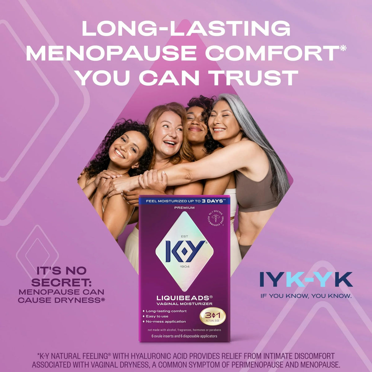 K-Y Liquibeads Vaginal Moisturizer for Women, Silicone Lube Vaginal Suppository, Vaginal Lubricant Helps Reduce Pain Due to Vaginal Dryness, 6 Vaginal Suppositories & 6 Vaginal Applicators - FENGGESTORE20