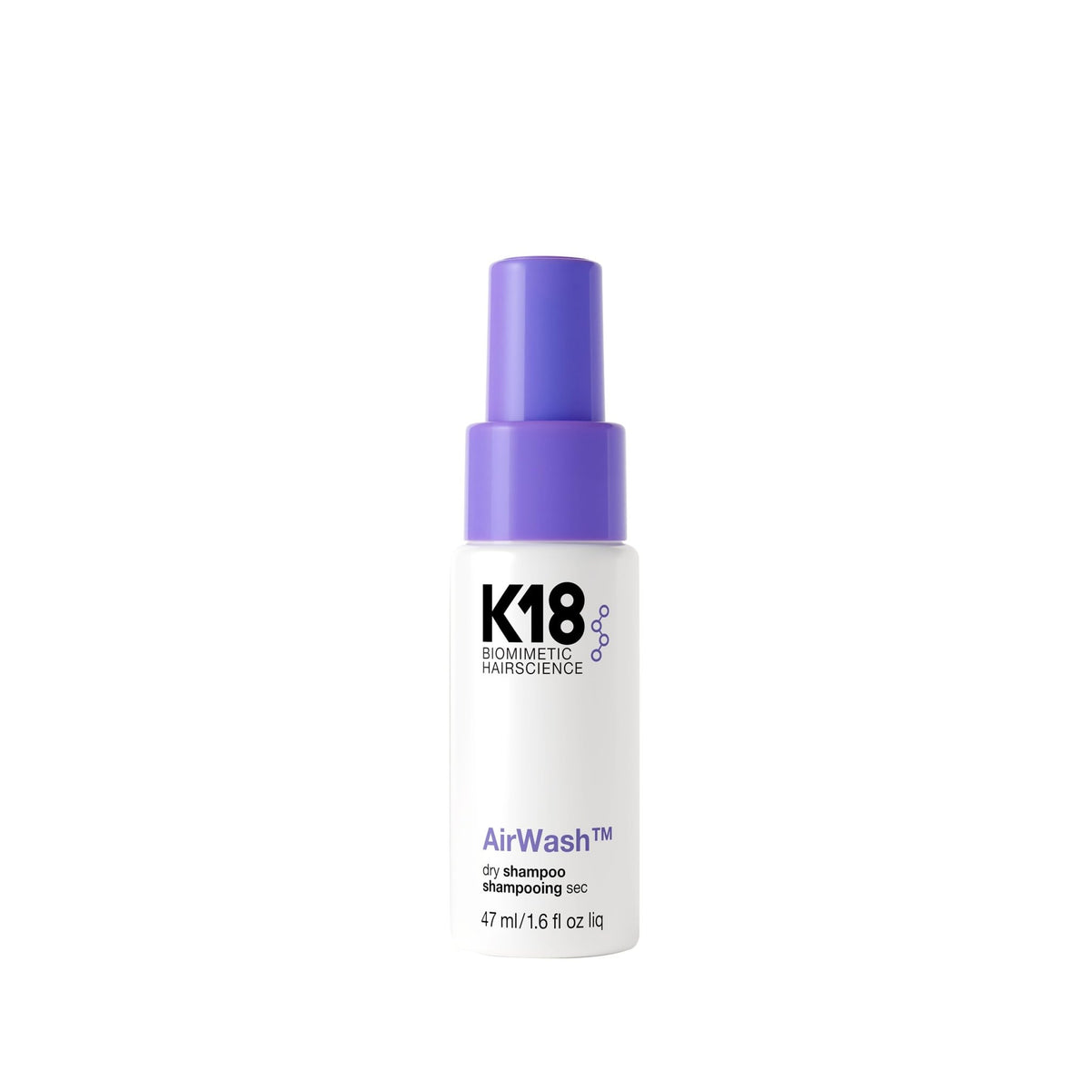 K18 AirWash™ Dry Shampoo, Non-Aerosol, Balances Scalp & Controls Excess Oil Production, 1.6 Fl Oz - FENGGESTORE20