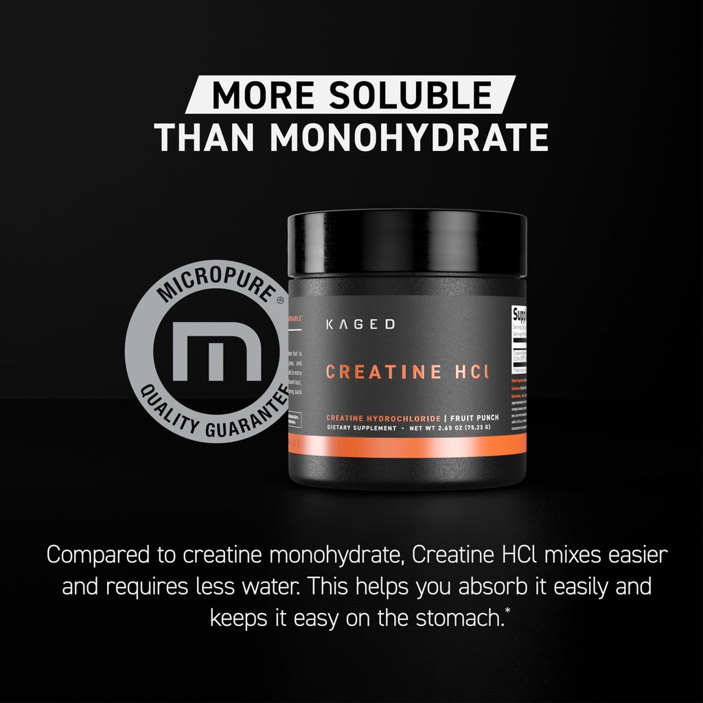 Kaged Creatine HCl Powder | 7X Concentrated vs Mono | Muscle Building & Recovery | High Absorption | No Bloating | Creatine for Men & Women - FENGGESTORE20