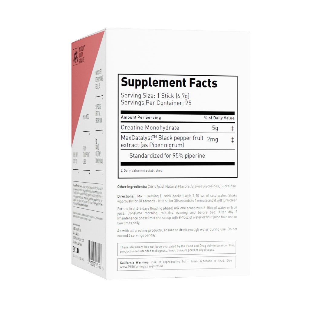 Kaged Creatine Monohydrate + Max Absorption Technology | Micronized Powder Stick Packs | Strawberry Lemonade | Muscle Building & Recovery | Brain Health - FENGGESTORE20
