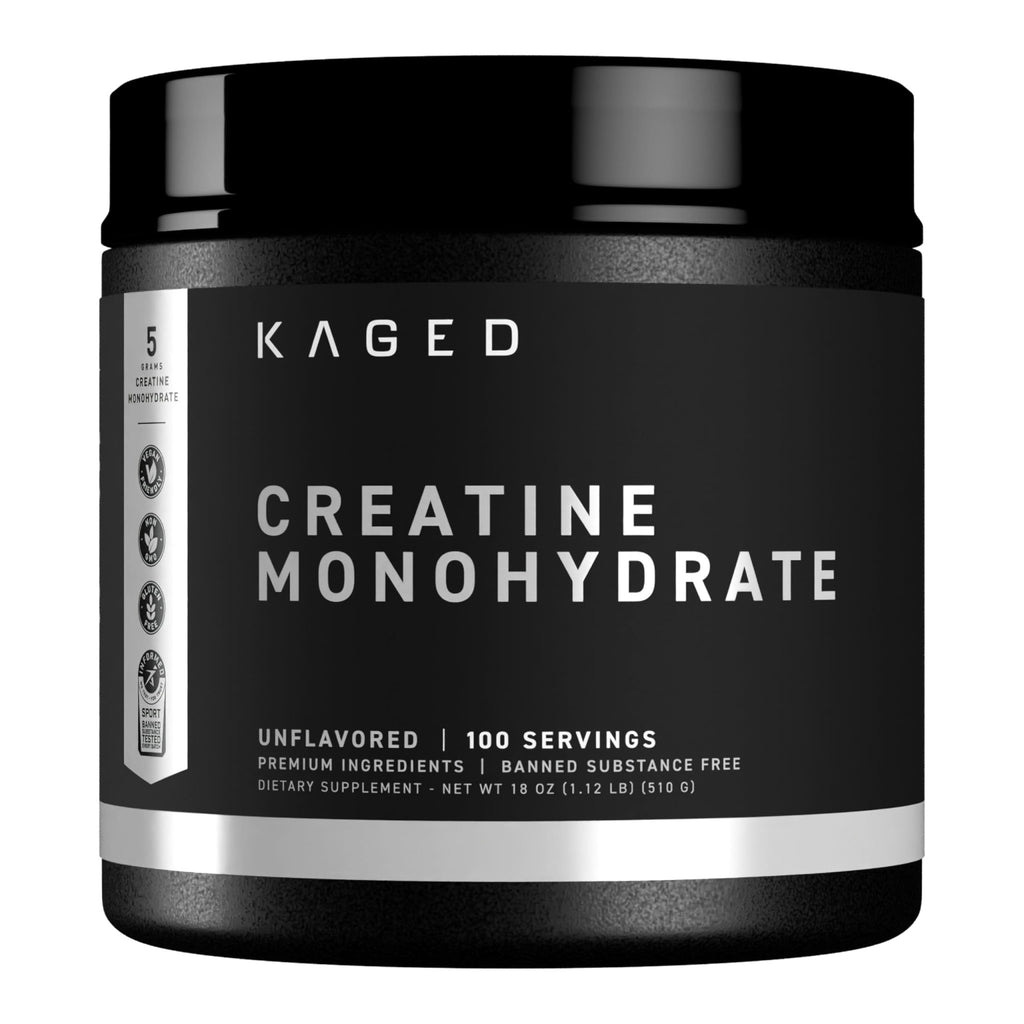 Kaged Creatine Monohydrate Micronized Powder | Unflavored | Muscle Building & Recovery | 5000 mg Per Serving | Vegan, Gluten Free, Easily Digestible - FENGGESTORE20