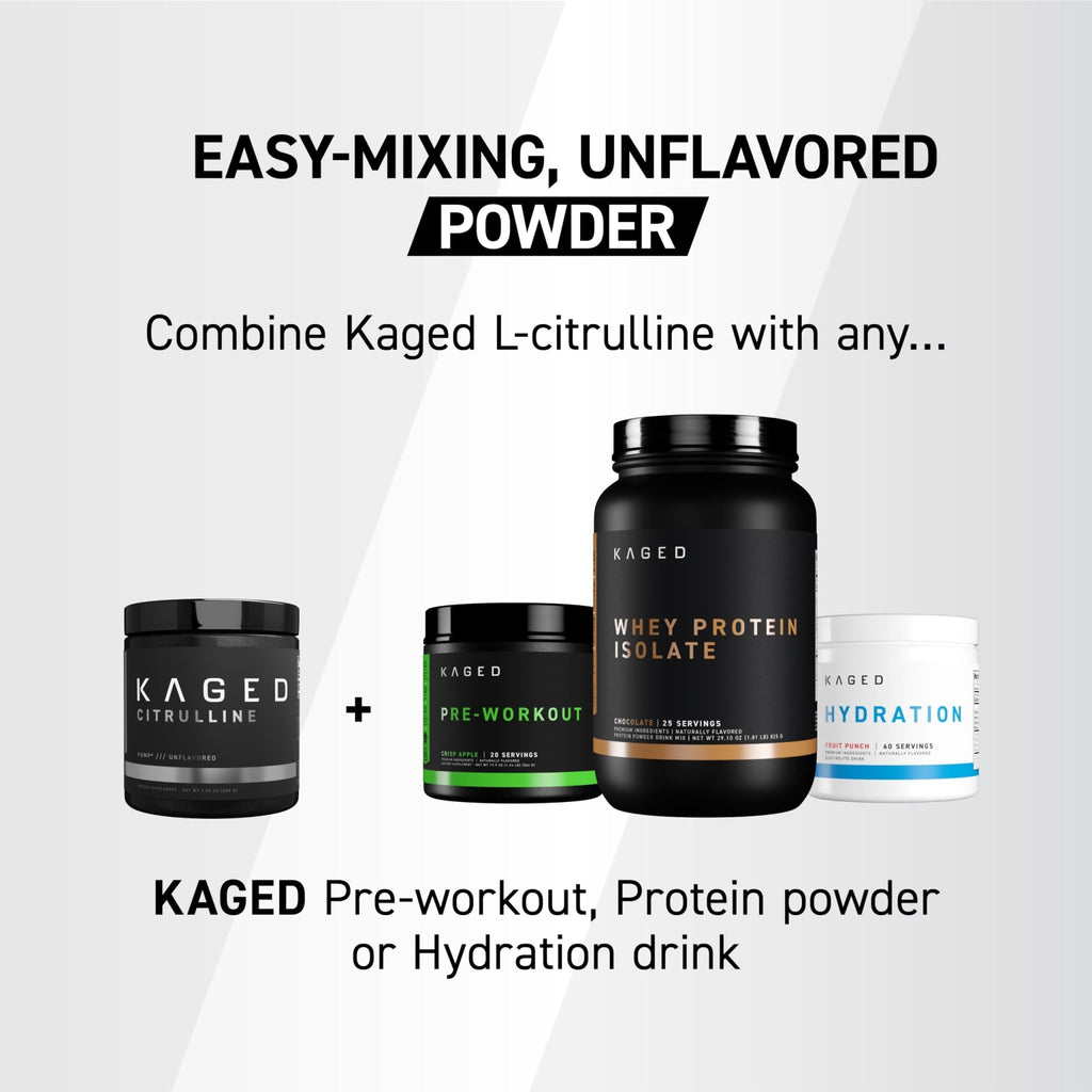 Kaged L-Citrulline Powder | Unflavored | Enhanced Pumps | Improve Muscle Vascularity | Nitric Oxide Booster | Supplements for Men & Women | 100 Servings - FENGGESTORE20