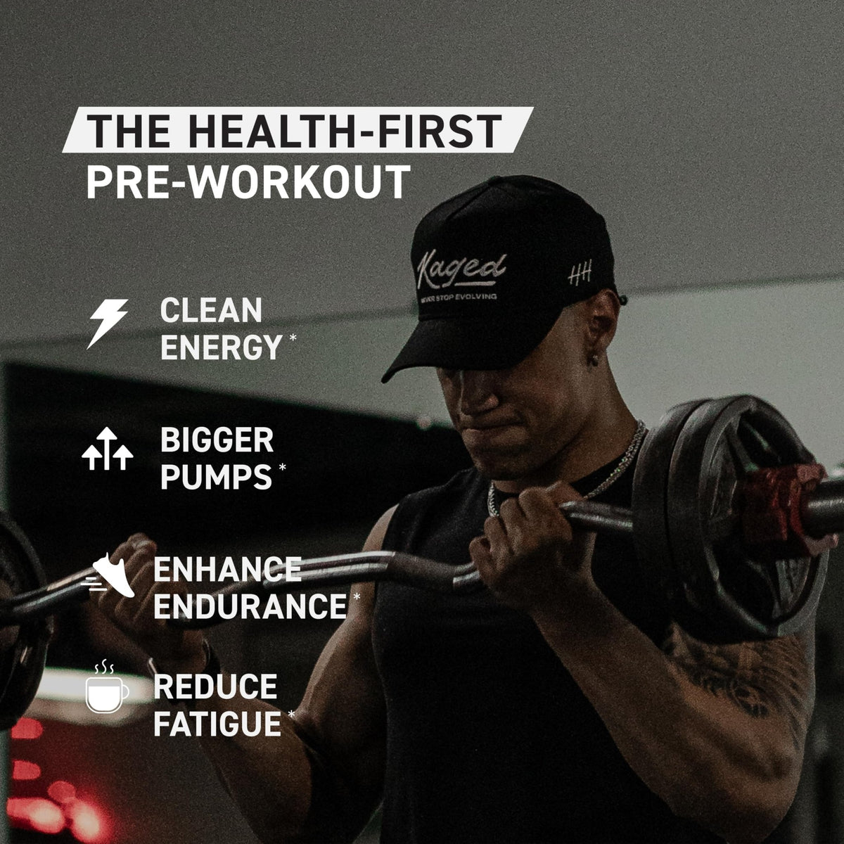 Kaged Stimulant Free Pre Workout Powder | Fruit Punch | Pre-Kaged | Formulated with Creatine, Beta Alanine | No Jitters | 20 Servings - FENGGESTORE20