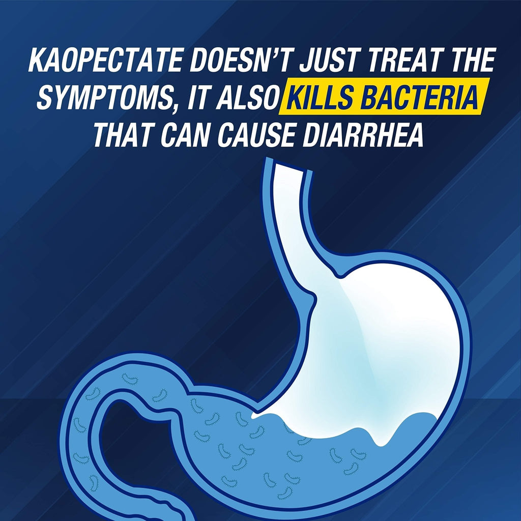 Kaopectate Multi-Symptom Anti-Diarrheal & Upset Stomach Reliever, 42 Caplets, Anti Diarrhea Caplets - FENGGESTORE20