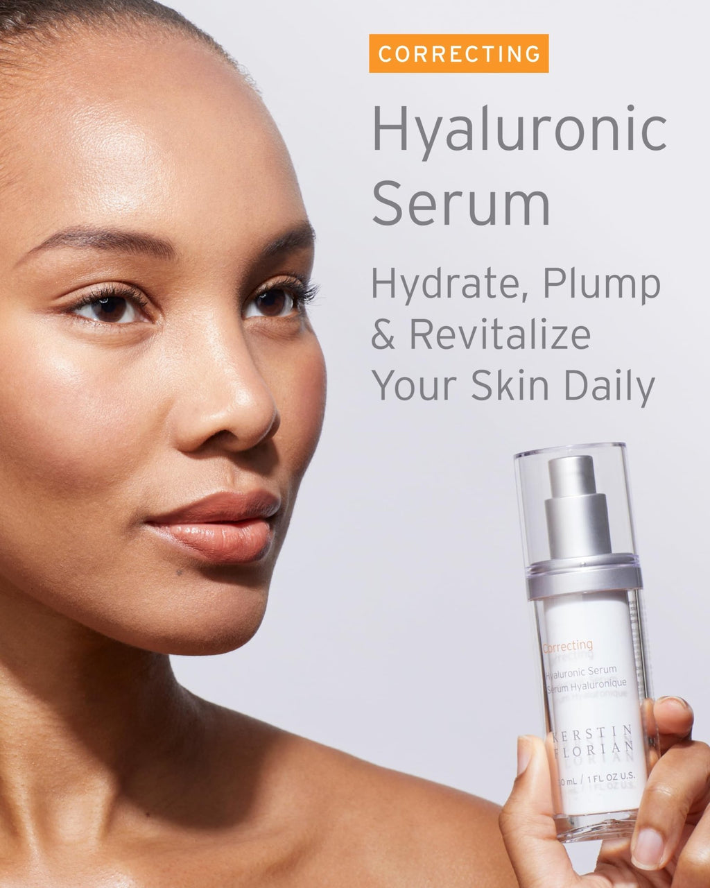 Kerstin Florian Hyaluronic Acid Serum | Moisturizing Anti-Aging Serum for Hydration & Plumpness | Paraben-Free | 1 fl oz - FENGGESTORE20
