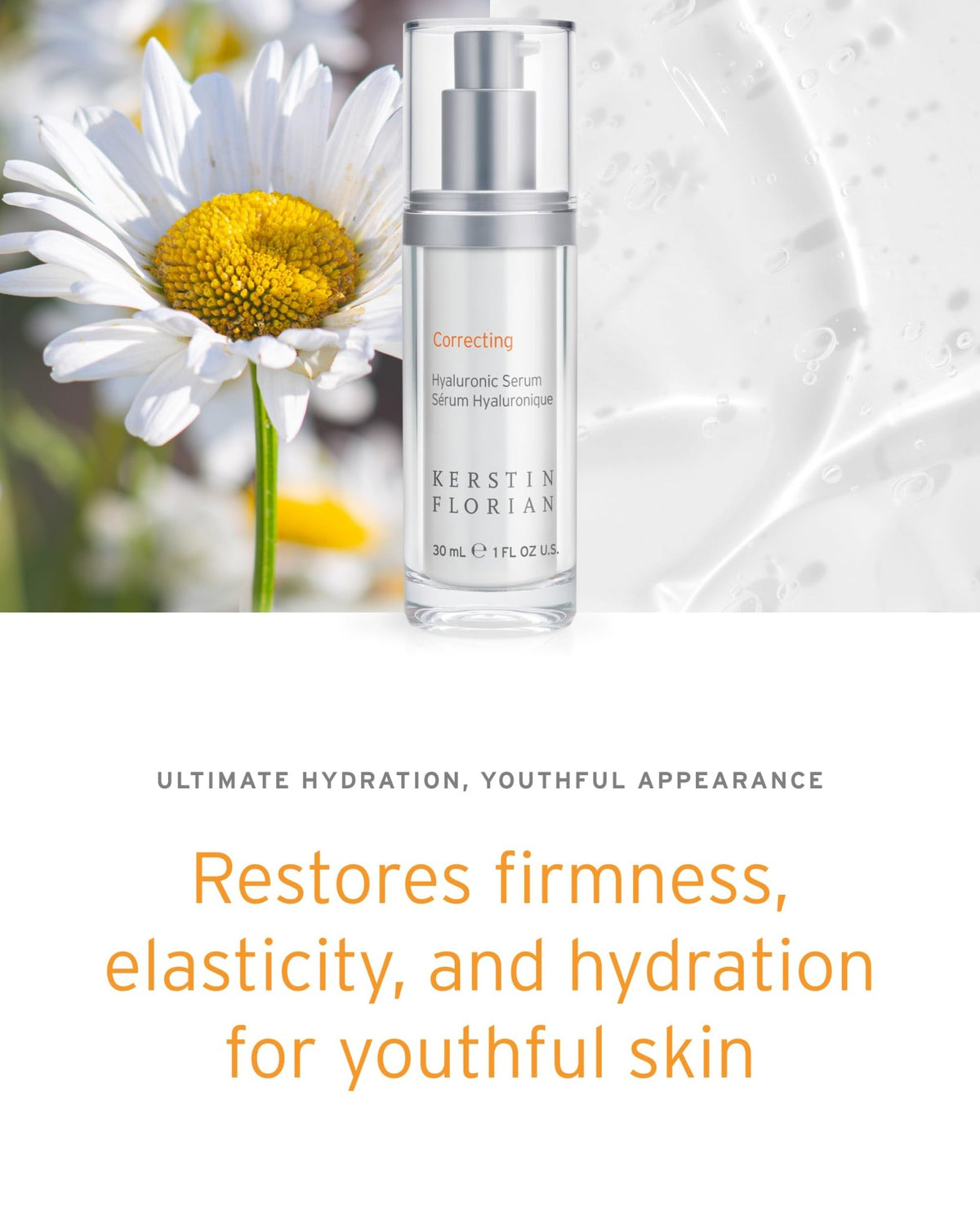 Kerstin Florian Hyaluronic Acid Serum | Moisturizing Anti-Aging Serum for Hydration & Plumpness | Paraben-Free | 1 fl oz - FENGGESTORE20