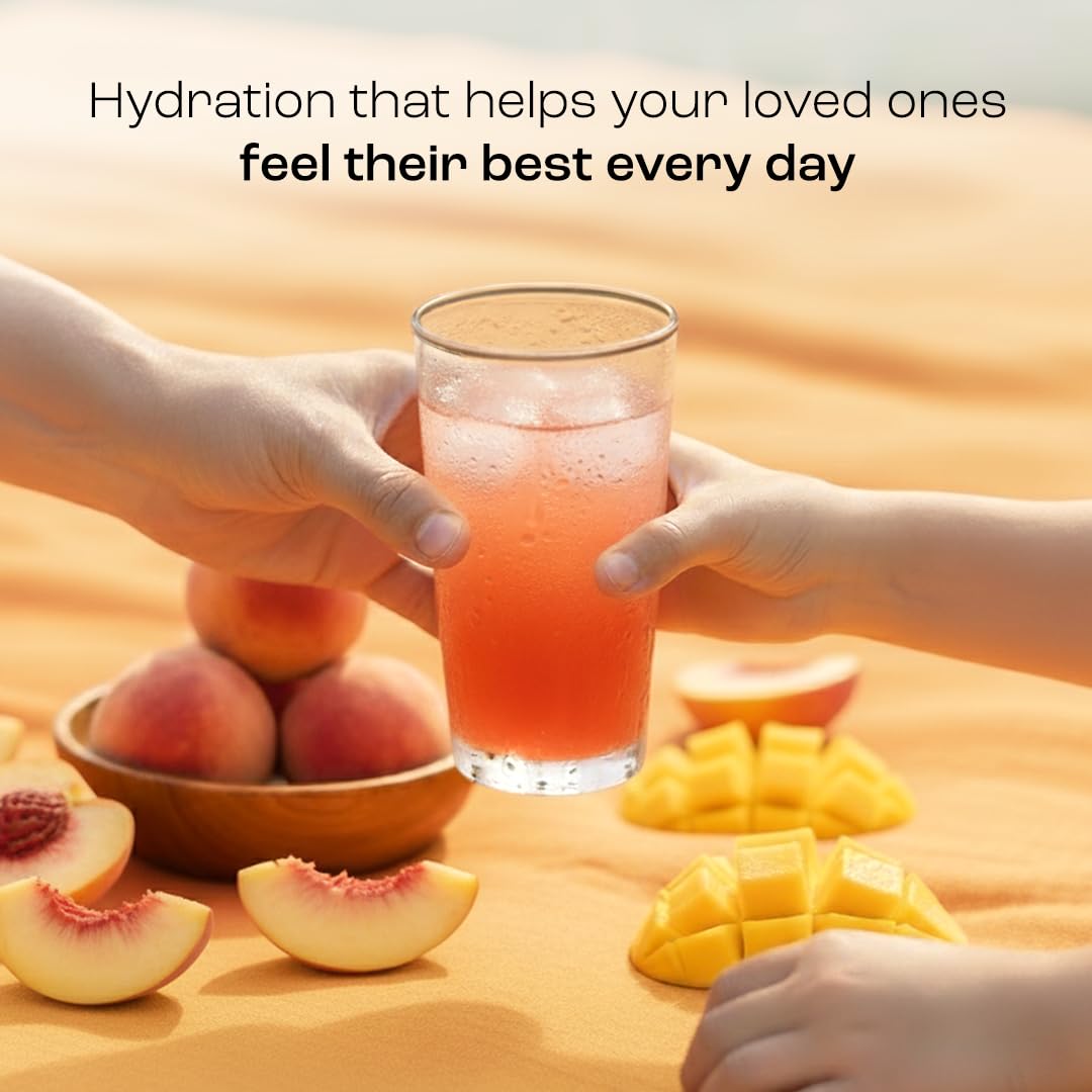 KEY NUTRIENTS Multivitamin Electrolytes Powder No Sugar - Tropical Peach Mango Electrolyte Powder - Endurance & Energy Supplement - Hydration Powder - FENGGESTORE20