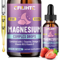 Kids Magnesium Liquid Drops-Magnesium Glycinate Liquid for Kids Supplement-w/L-theanine, Omega-3, Vitamin B6, D3 - for Sleep, Relaxation, Brain, Bones - FENGGESTORE20
