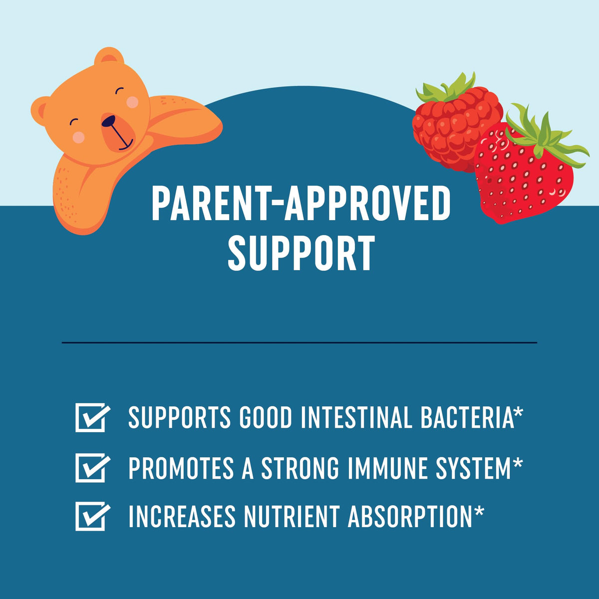 Kids Probiotic Gummies | 2 Billion Probiotics + 100mg Prebiotic Fiber for Immune & Digestion Support | Low Sugar Per Serving | For Children Ages 2+ | Gluten-Free, - FENGGESTORE20