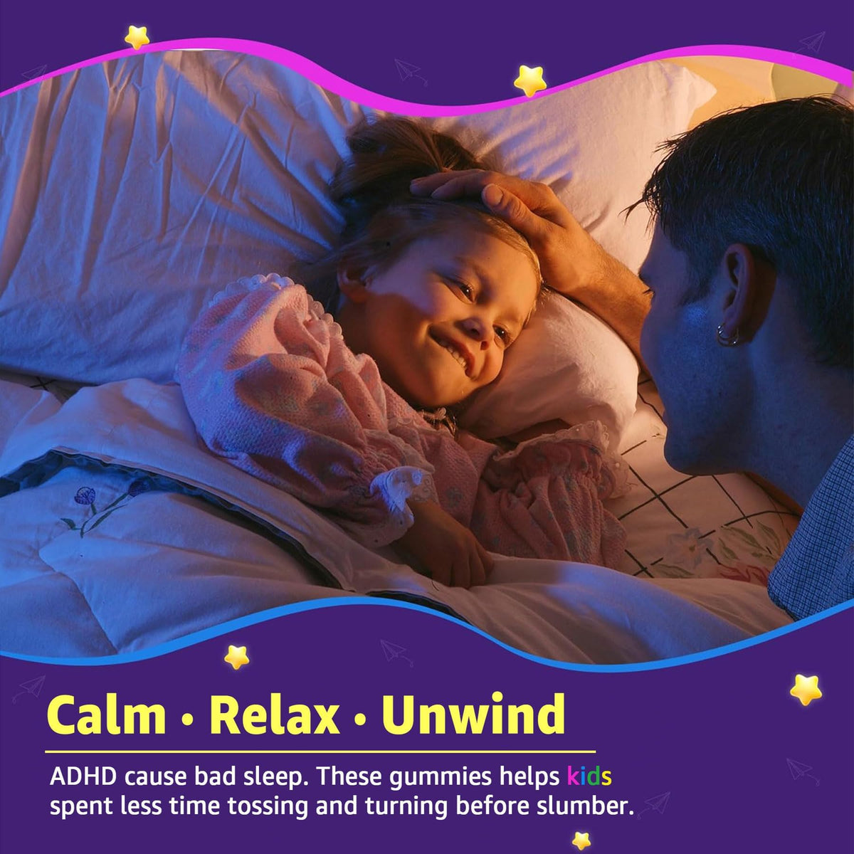Kids Sleep Gummies - Magnesium Glycinate Gummies, Melatonin Free Sleep Aid | Magnesium, Calcium, D3, B6, L Theanine | Kid Melatonin Alternative for Restful Sleep (Pack of 1) - FENGGESTORE20