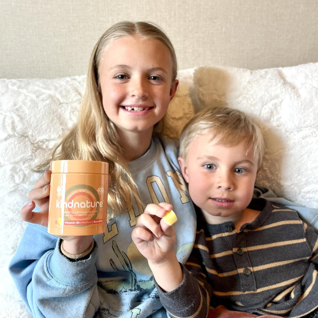 kindnature Vitamin B2 Gummies - Riboflavin 400mg Supplement for Kids & Adults - Non-GMO, Soy & Gluten-Free - FENGGESTORE20