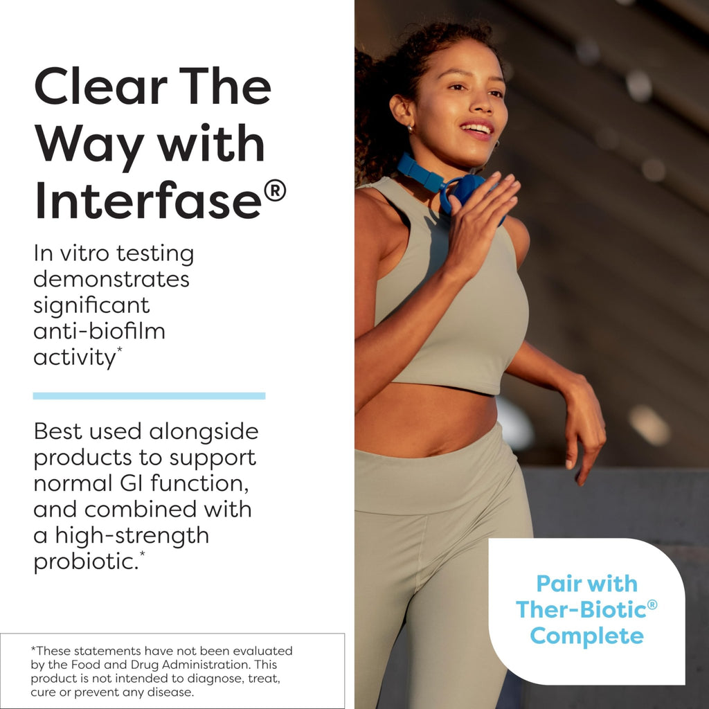 Klaire Labs SFI Health Interfase Plus - Enzyme Combination to Disrupt Biofilm Matrix + EDTA - Gastrointestinal System, Gut Flora - FENGGESTORE20