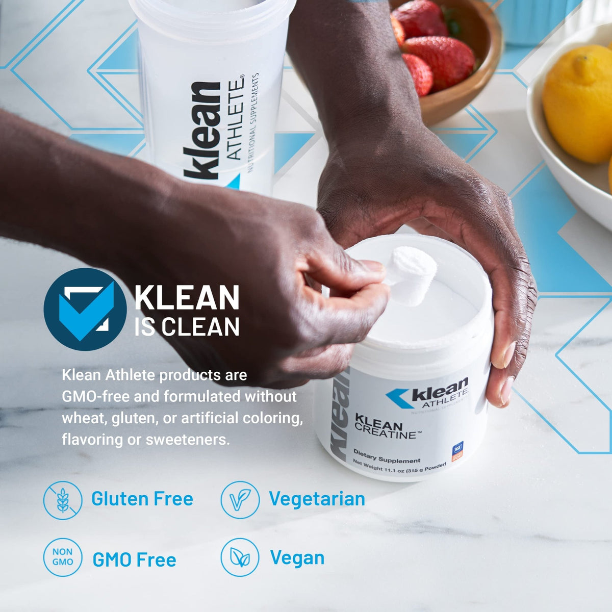 Klean Athlete Klean Creatine - Supports Muscle Strength, Performance & Recovery from Strenuous Exercise* - NSF Certified for Sport - 11.1 Ounces - Unflavored - FENGGESTORE20