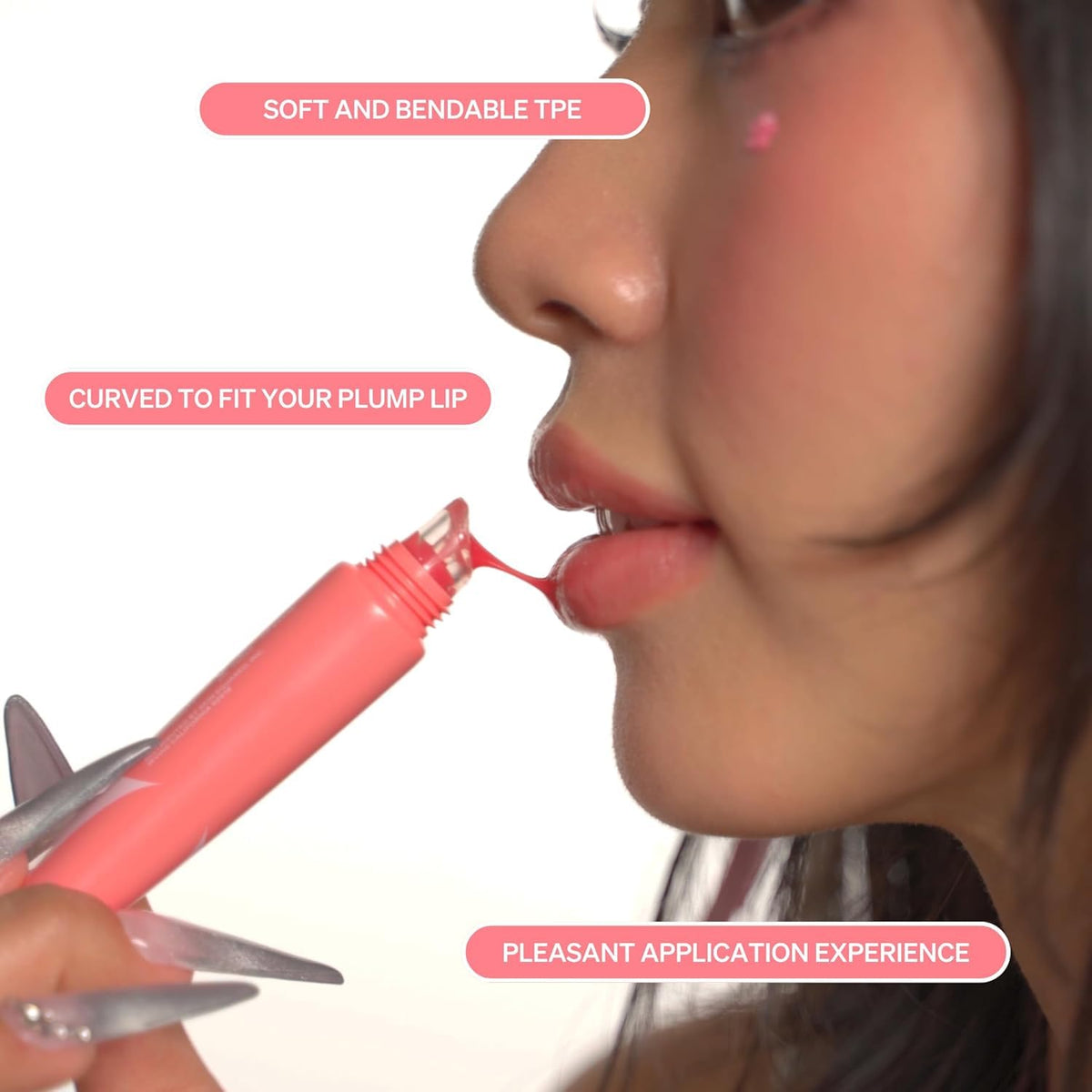 KNEMO LipLock Jelly Serum for Dry Lips, Long-Lasting, Hydrating, Plumping, Glossy Mask - FENGGESTORE20