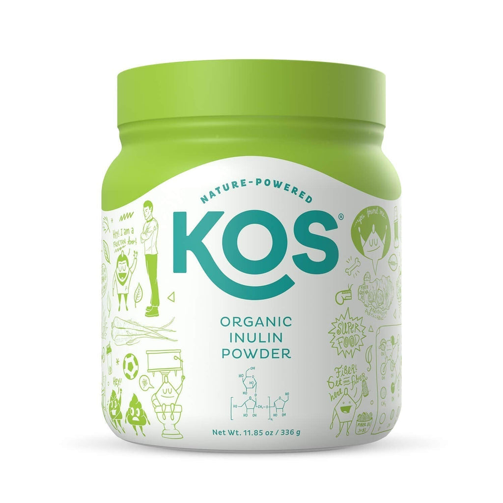 KOS Organic Inulin Powder, Unflavored & Unsweetened Superfood - Vegan Inulin for Prebiotic Intestinal Support, Digestive Health Promoting - USDA Certified, Non-GMO, Soy & Gluten-Free, 112 Servings Bag - FENGGESTORE20