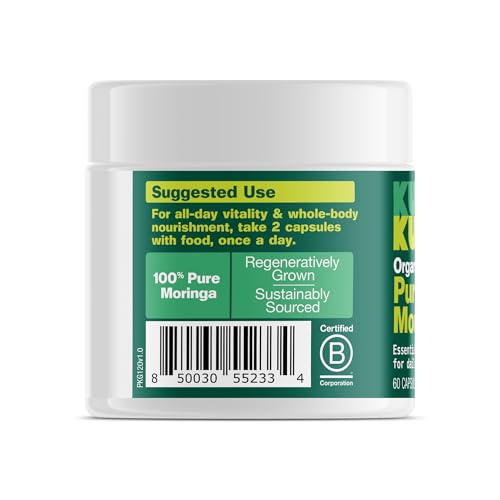 KULI KULI Organic Pure Moringa Capsules, 60 CT - FENGGESTORE20