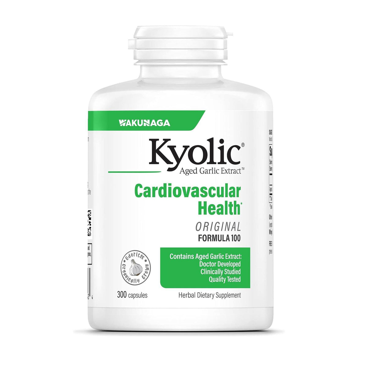 Kyolic Aged Garlic Extract Formula 100, Cardiovascular Health*, 300 Capsules. - FENGGESTORE20