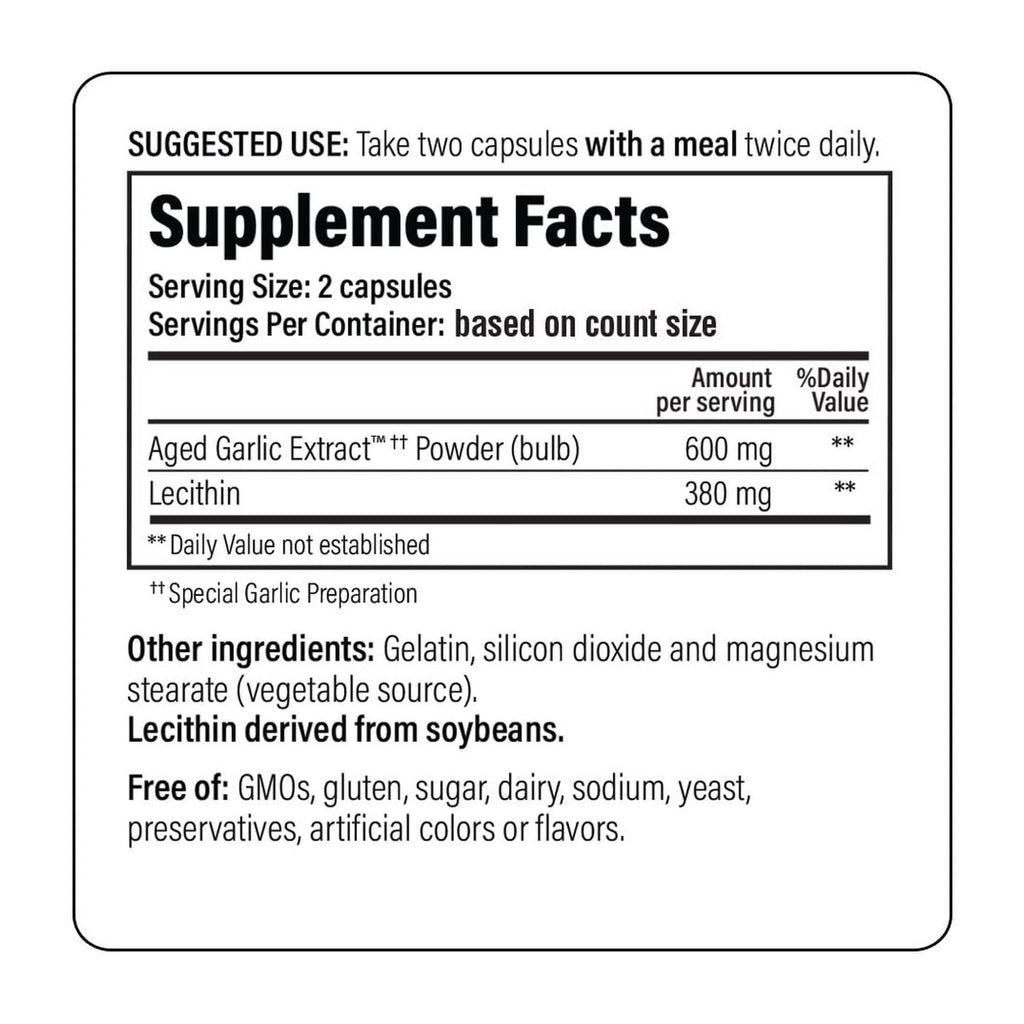 Kyolic Aged Garlic Extract Formula 104, Cholesterol Health*, 300 Capsules - FENGGESTORE20
