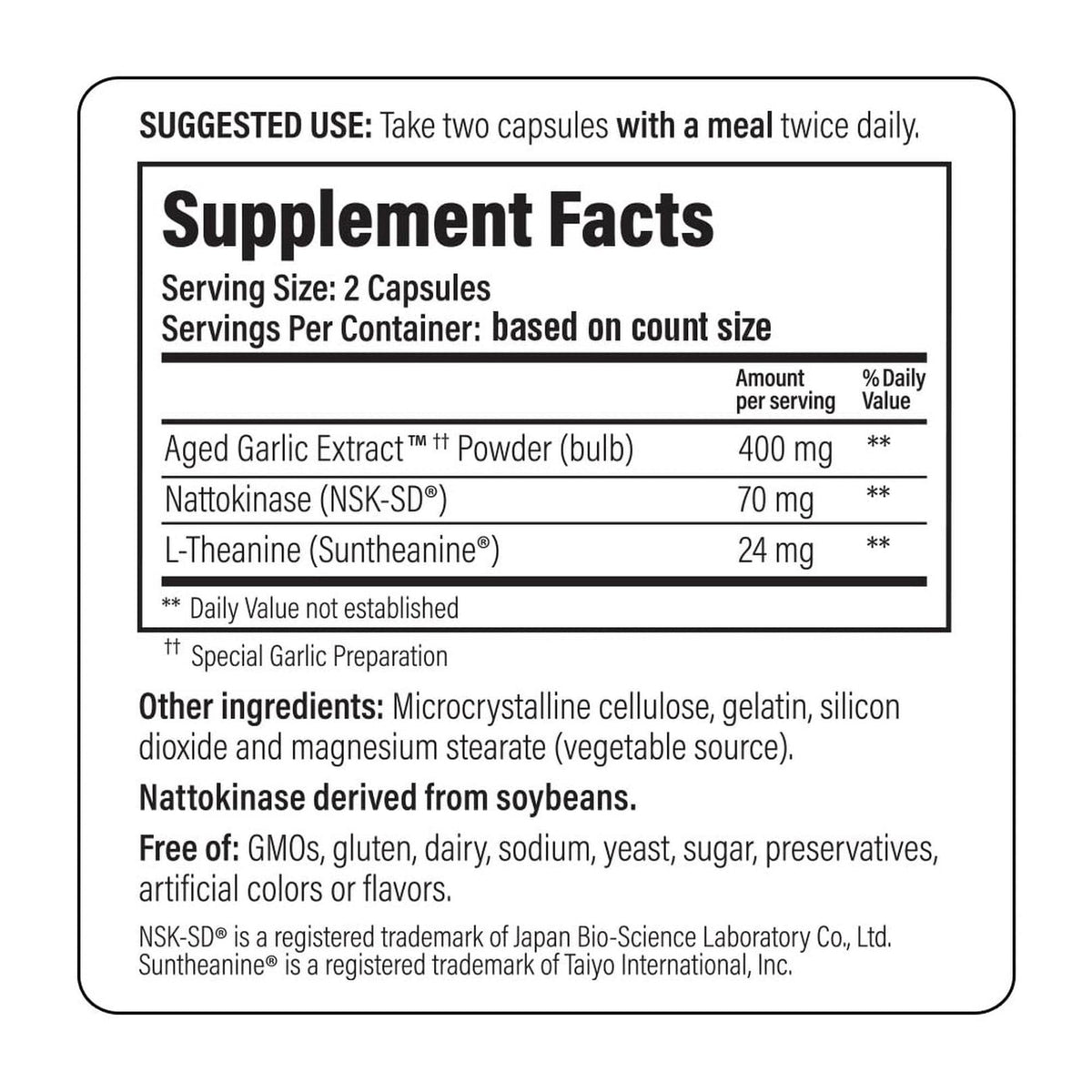 Kyolic Aged Garlic Extract Formula 109, Blood Pressure Health*, 240 Capsules - FENGGESTORE20
