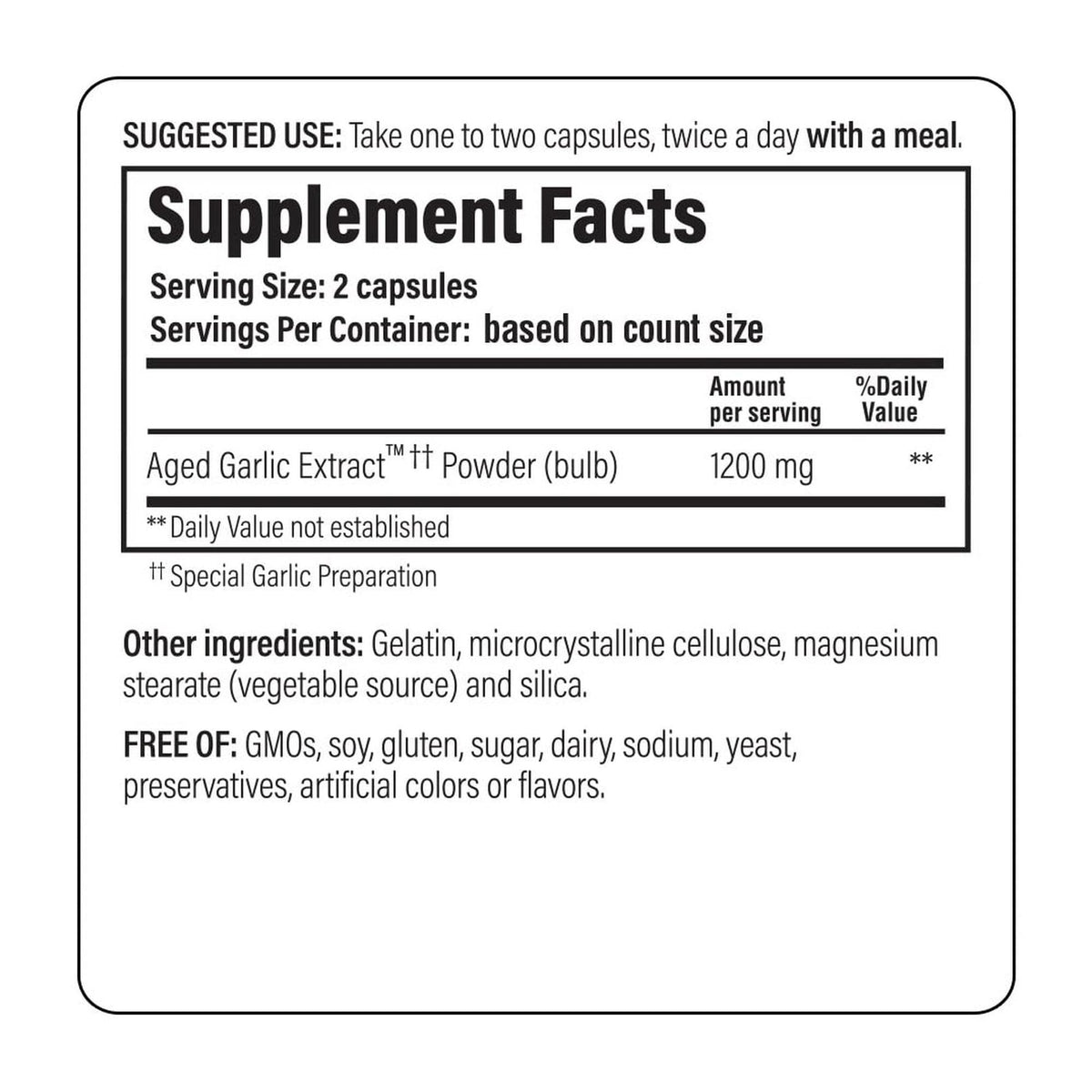 Kyolic Aged Garlic Extract Formula 200, Cardiovascular & Immune*, Reserve, 120 Capsules - FENGGESTORE20