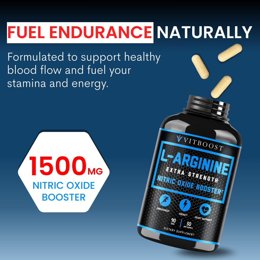 L Arginine Capsules with L-Citrulline 1500mg - Nitric Oxide Booster for Stamina, Muscle, Energy & Vascularity - L-Arginine and Essential Amino Supplement for Extra Strength - FENGGESTORE20