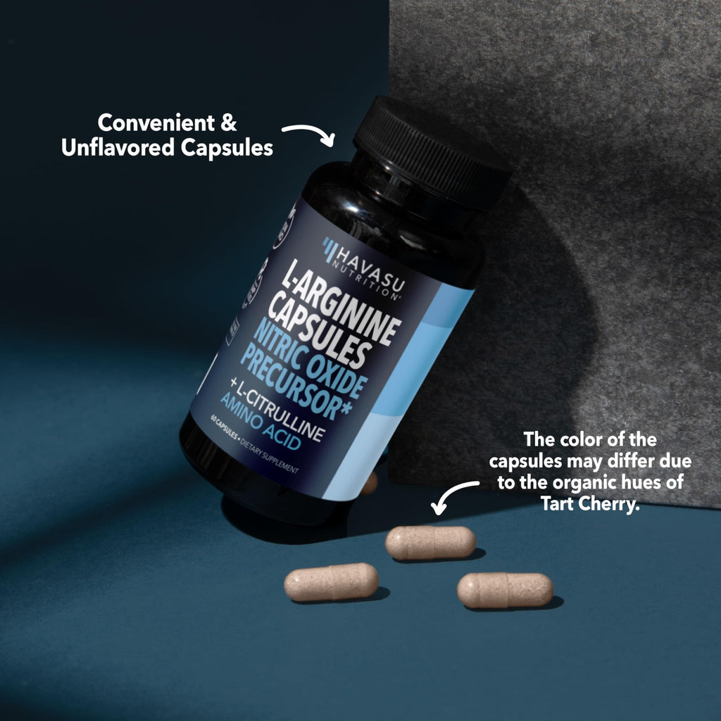 L-Arginine Capsules with L-Citrulline - Nitric Oxide Supplement - L Arginine and L Citrulline Blend - 60 Count - Vegan, Non-GMO Capsules for Performance - FENGGESTORE20