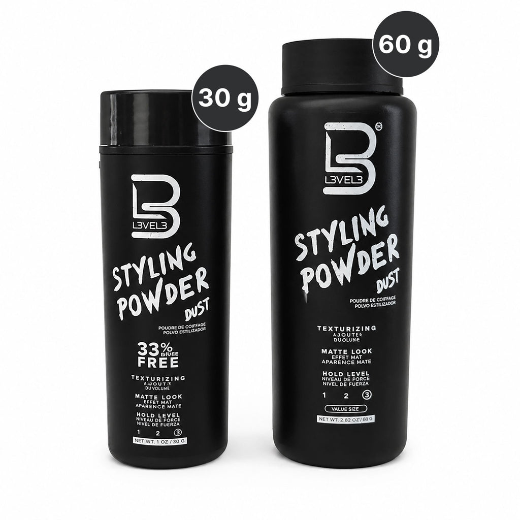 L3 Level 3 Styling Powder - Natural Look Mens Powder - Easy to Apply with No Oil or Greasy Residue (Small - 30 Grams) - FENGGESTORE20