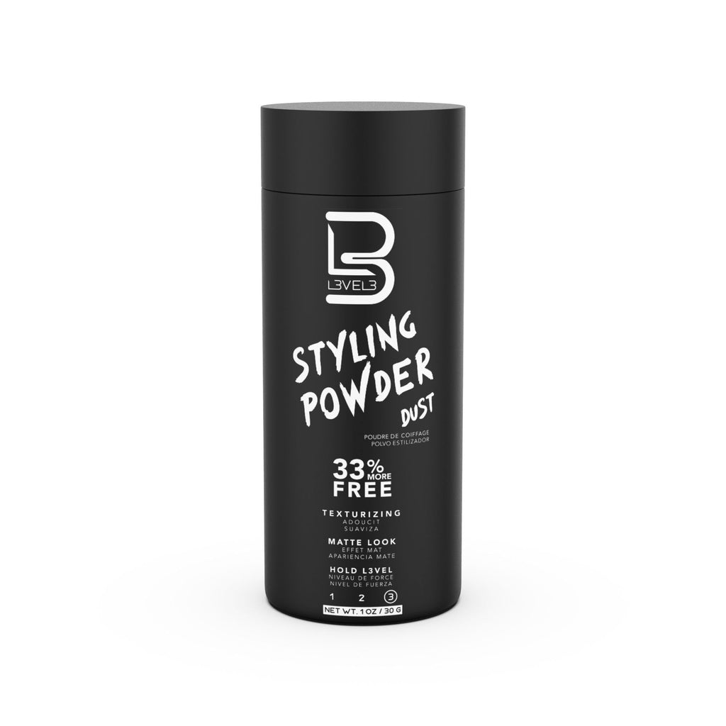 L3 Level 3 Styling Powder - Natural Look Mens Powder - Easy to Apply with No Oil or Greasy Residue (Small - 30 Grams) - FENGGESTORE20