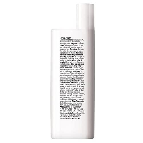 La Roche-Posay Anthelios Light Fluid Facial Sunscreen SPF 60, Lightweight Sunscreen For Face, Fluid Texture, Broad Spectrum SPF + Antioxidants - FENGGESTORE20
