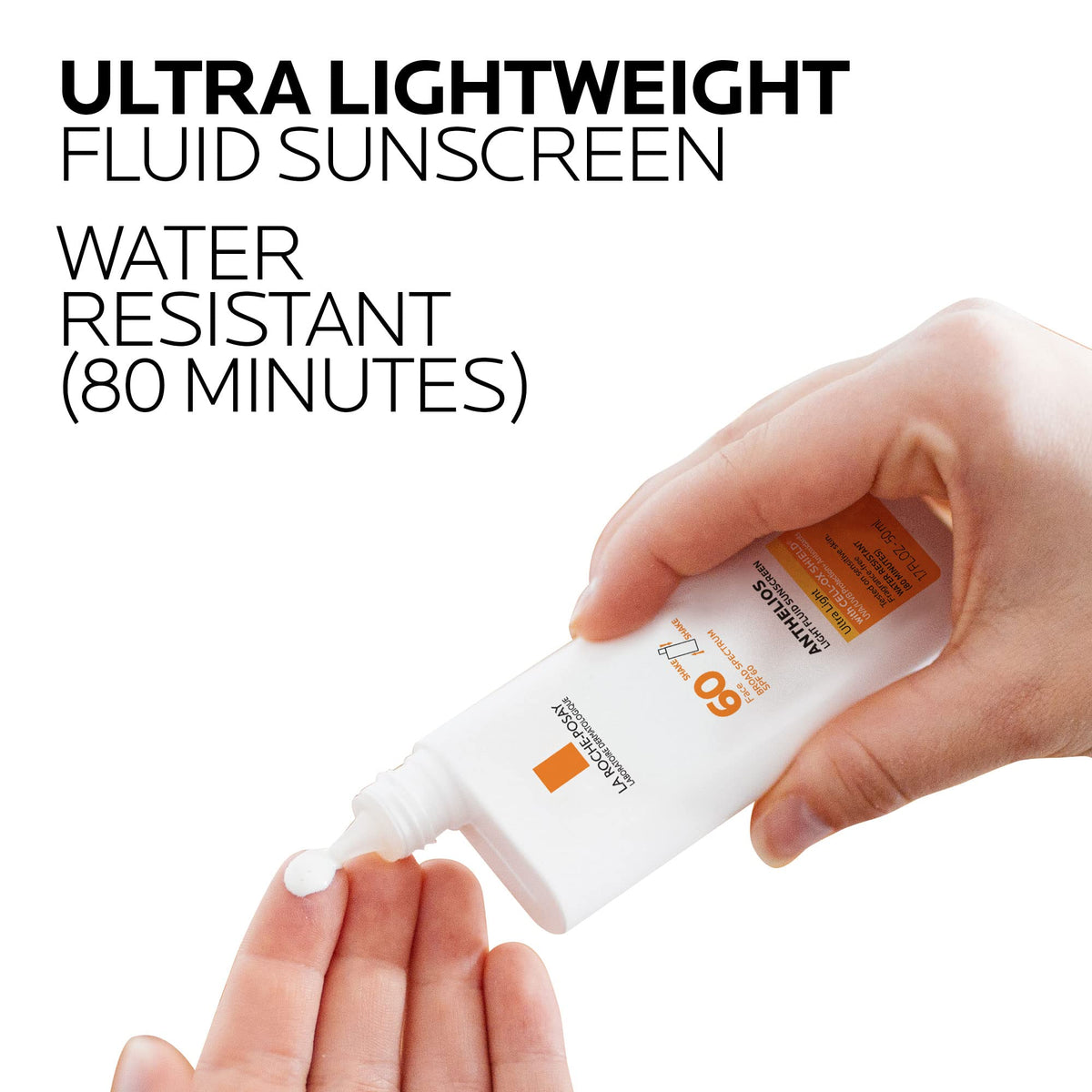 La Roche-Posay Anthelios Light Fluid Facial Sunscreen SPF 60, Lightweight Sunscreen For Face, Fluid Texture, Broad Spectrum SPF + Antioxidants - FENGGESTORE20