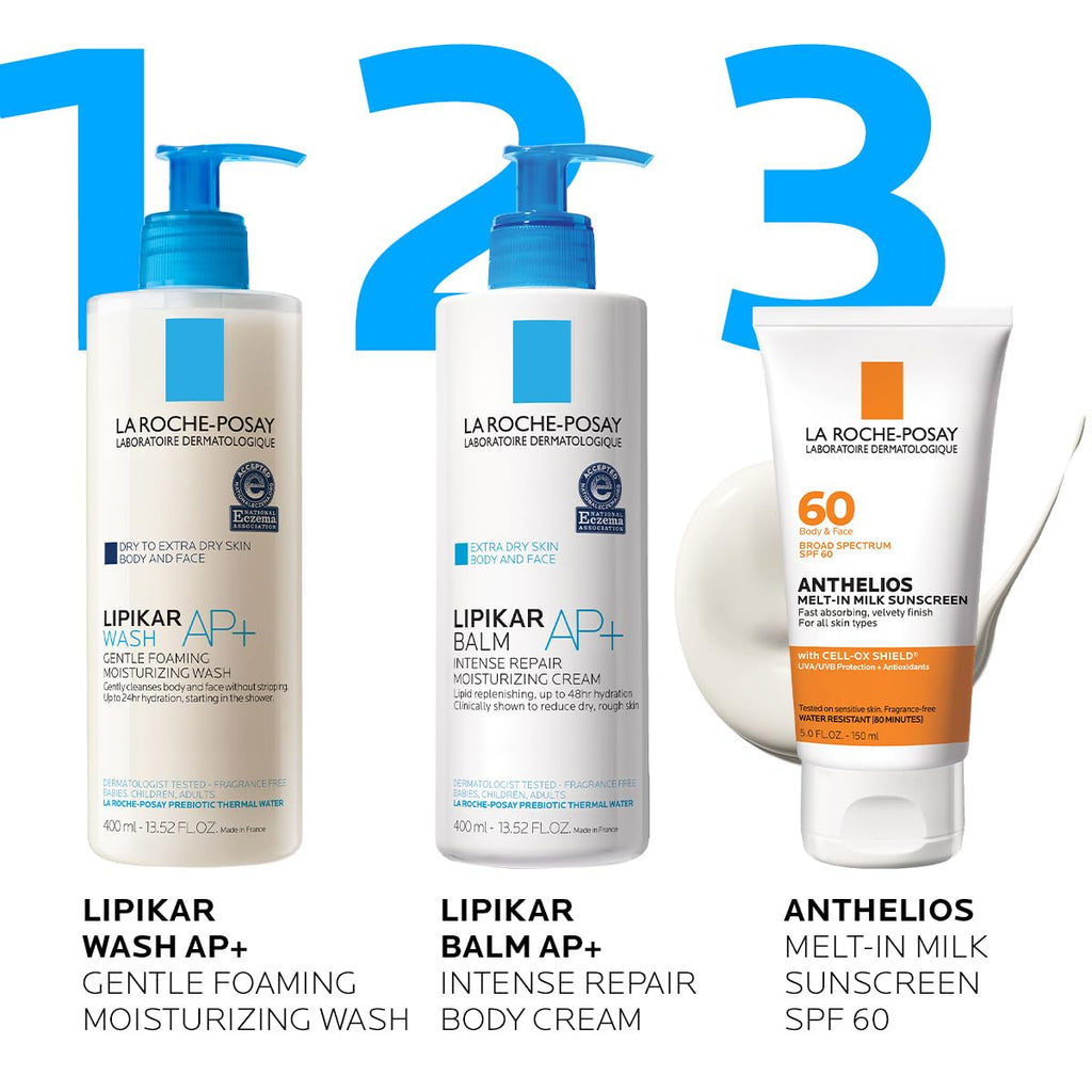 La Roche-Posay Anthelios Melt-In Milk Sunscreen SPF 60, Sunscreen For Body & Face, Broad Spectrum SPF + Antioxidants, Oil Free - FENGGESTORE20