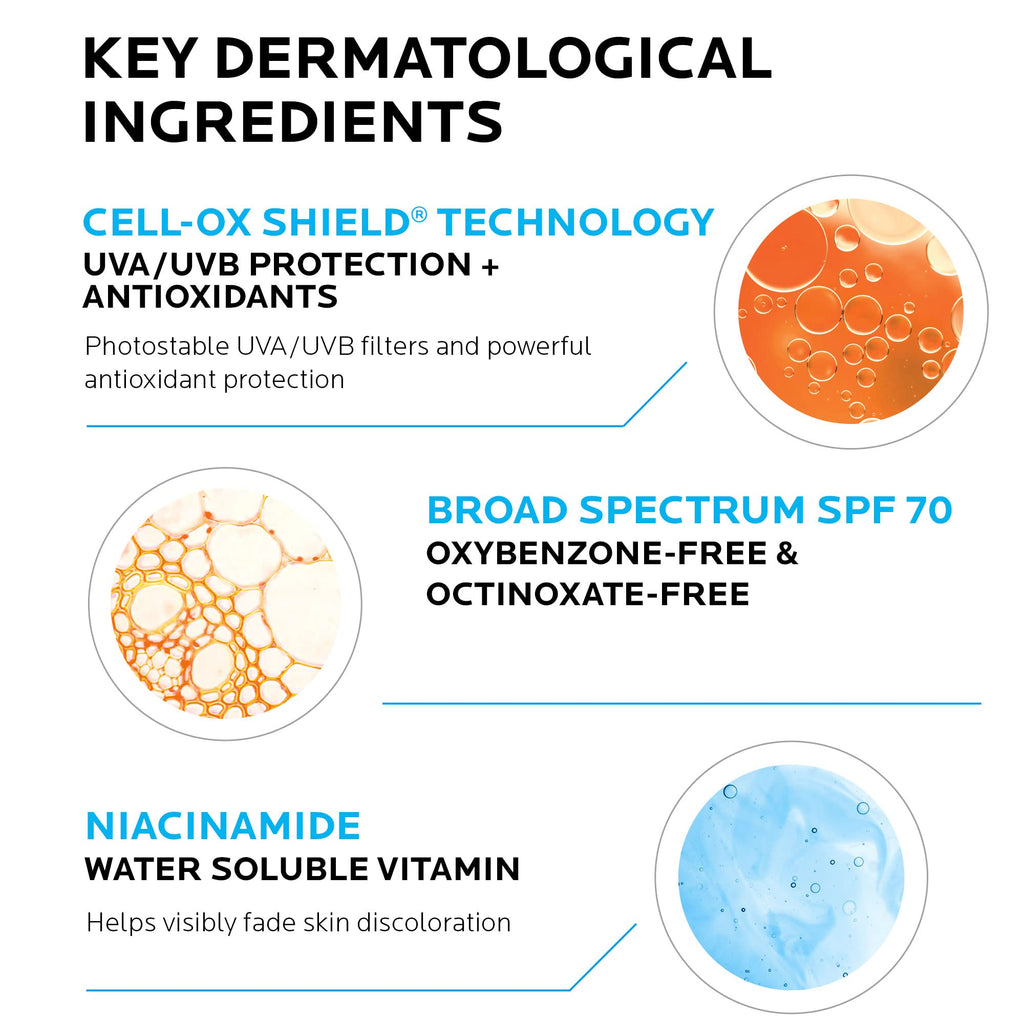La Roche-Posay Anthelios UV Correct Sunscreen Moisturizer SPF 70, Daily Anti-Aging Face Moisturizer with Niacinamide - FENGGESTORE20